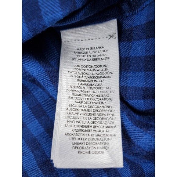 Ralph Lauren Classic Fit Performance Blue Gingham Checkered Shirt XXL flannel - Picture 4 of 8